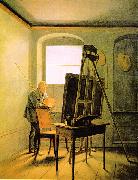 Caspar David Friedrich in seinem Atelier